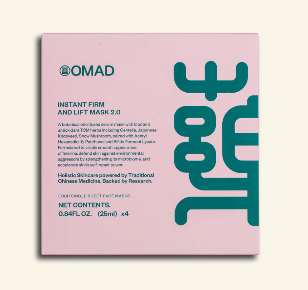 OMAD SHEET MASKS - INSTANT FIRM & LIFT 2.0 - BOX OF 4 MASKS