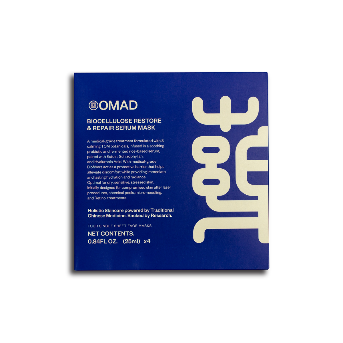 OMAD BIO CELLULOSE RESTORE & REPAIR SERUM MASK - BOX OF 4 MASKS